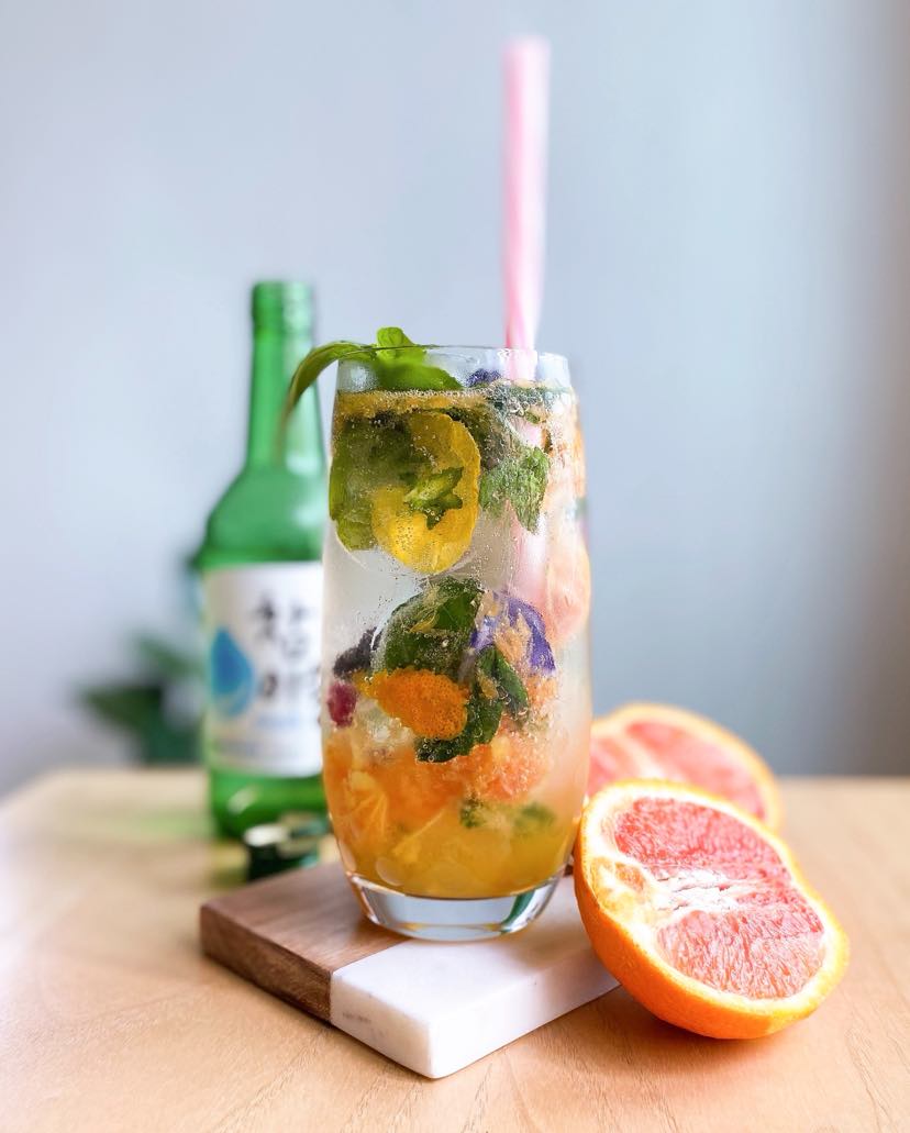 Orange Basil Soju&nbsp;Cocktail